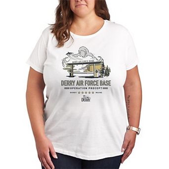 Plus Size IT Welcome To Derry Air Force Base Graphic Tee