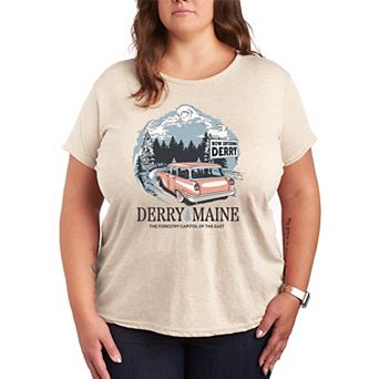 Plus Size IT Welcome To Derry Maine Destination Graphic Tee