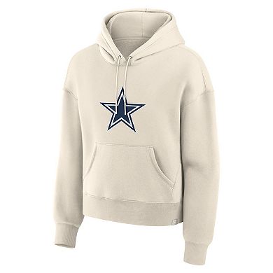 Women's Fanatics Cream Dallas Cowboys Dove Legacy Pullover Hoodie