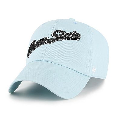 Men's '47 Powder Blue Penn State Nittany Lions Vault Clean Up Adjustable Hat
