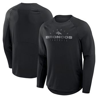 Men's Fanatics Black Denver Broncos Coverage Scheme Long Sleeve T-Shirt