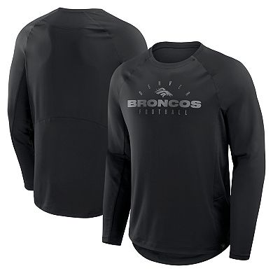 Men's Fanatics Black Denver Broncos Coverage Scheme Long Sleeve T-Shirt