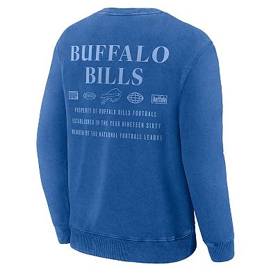 Men's Fanatics Royal Buffalo Bills Deep Route Pullover Sweatshirt