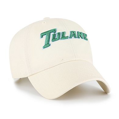 Men's '47 Sand Tulane Green Wave Clean Up Adjustable Hat