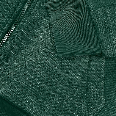 Men's Fanatics Green Green Bay Packers Checkdown Pass Full-Zip Hoodie