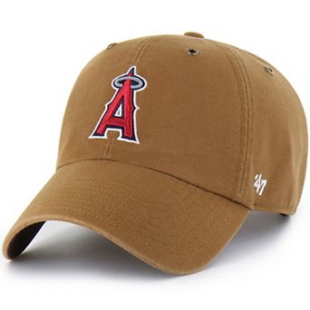 Men's Carhartt x '47 Brown Los Angeles Angels Clean Up Adjustable Hat
