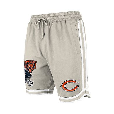 Men's New Era Light Beige Chicago Bears Stone Multi Patch Shorts