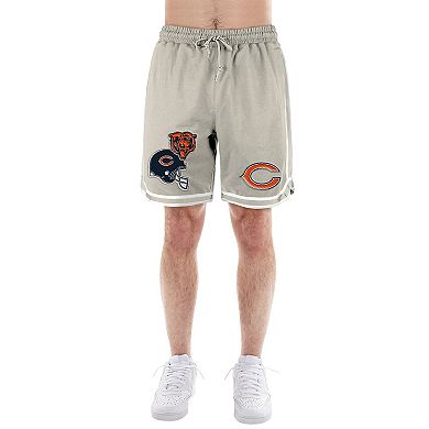 Men's New Era Light Beige Chicago Bears Stone Multi Patch Shorts