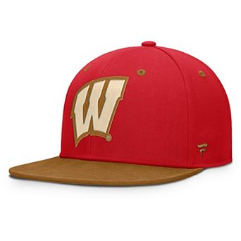 Men's Fanatics Red/Brown Wisconsin Badgers NoBo Fitted Hat