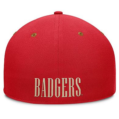 Men's Fanatics Red/Brown Wisconsin Badgers NoBo Fitted Hat