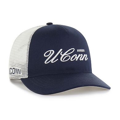 Unisex '47 Navy UConn Huskies Contemporary Basics Foundation Trucker Hitch Adjustable Hat