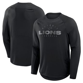 Men's Fanatics Black Detroit Lions Coverage Scheme Long Sleeve T-Shirt