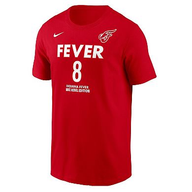 Men's Nike Sophie Cunningham Red Indiana Fever Rebel Name & Number T-Shirt
