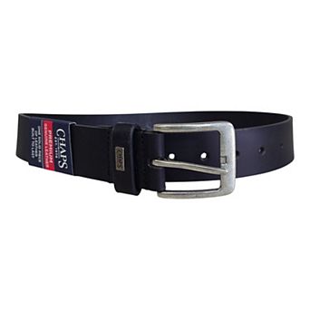 Men's Chaps Genuine Leather Casual Belt With Antique Nickel Buckle