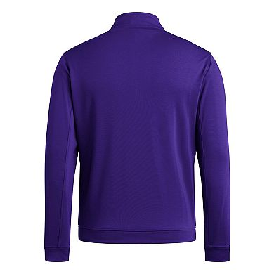 Men's adidas Purple Washington Huskies Elevated Tri-Blend Quarter-Zip Pullover