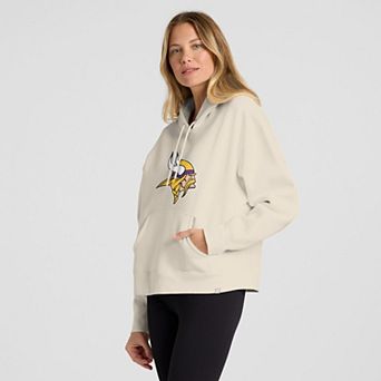Women's Fanatics Cream Minnesota Vikings Dove Legacy Pullover Hoodie