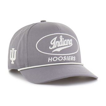 Men's '47 Gray Indiana Hoosiers Contemporary Basics Foundational Rope Hitch Adjustable Hat