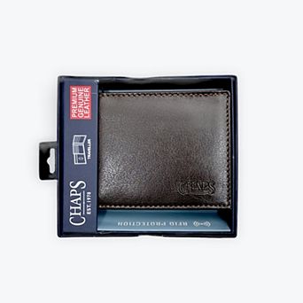 Men's Chaps Traveler RFID Leather Wallet