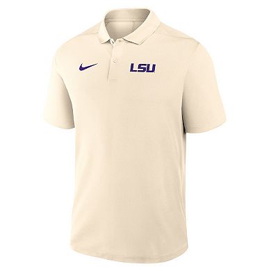 Men's Nike Tan LSU Tigers Primary Logo Victory Performance Polo