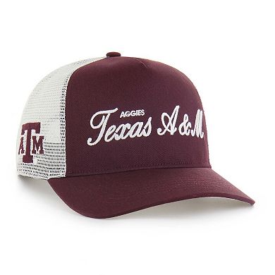 Unisex '47 Maroon Texas A&M Aggies Contemporary Basics Foundation Trucker Hitch Adjustable Hat