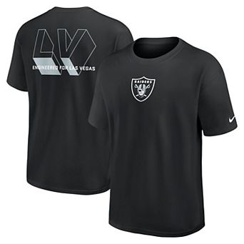 Men's Nike Black Las Vegas Raiders Dominate The Game Essential Max90 T-Shirt