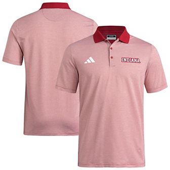 adidas Crimson Indiana Hoosiers Ultimate 365 Ottoman Polo Shirt