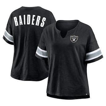 Women's Fanatics Black Las Vegas Raiders Redzone Curl Route T-Shirt
