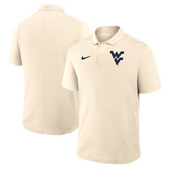 Men's Nike Tan West Virginia Mountaineers Primary Logo Victory Performance Polo