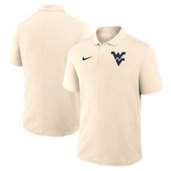 Men's Nike Tan West Virginia Mountaineers Primary Logo Victory Performance Polo
