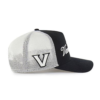 Unisex '47 Black Vanderbilt Commodores Contemporary Basics Foundation Trucker Hitch Adjustable Hat