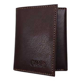 Men's Chaps Premium Genuine Leather Trifold Wallet with RFID Protection