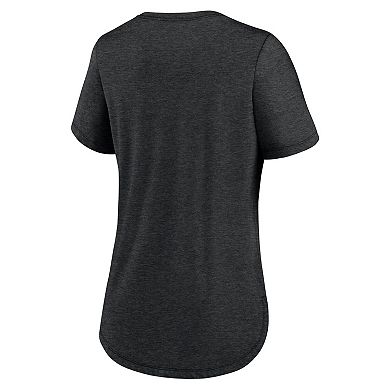 Women's Nike Black Atlanta Falcons Script Tri-Blend T-Shirt