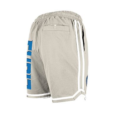 Men's New Era Light Beige Detroit Lions Stone Multi Patch Shorts