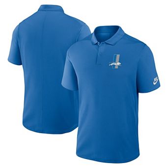 Men's Nike Blue Detroit Lions Rewind Victory Performance Polo