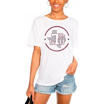 Women's White Texas Southern Tigers End Zone Easy T-Shirt