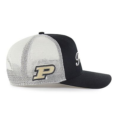 Unisex '47 Black Purdue Boilermakers Contemporary Basics Foundation Trucker Hitch Adjustable Hat