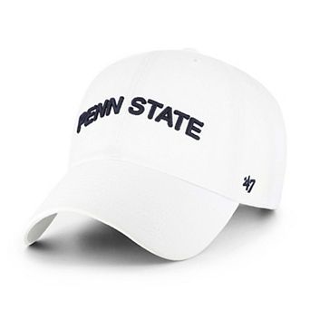 Men's '47 White Penn State Nittany Lions Clean Up Adjustable Hat