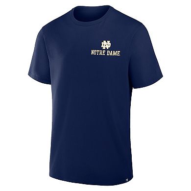 Men's Fanatics Navy Notre Dame Fighting Irish Quad Legacy T-Shirt