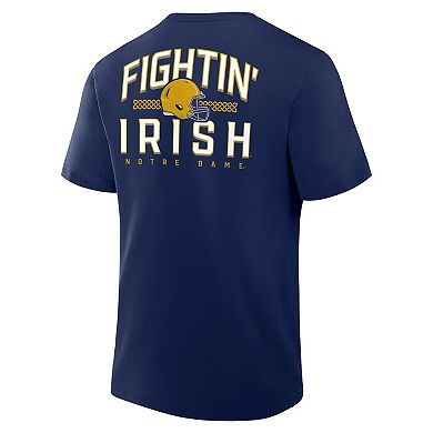 Men's Fanatics Navy Notre Dame Fighting Irish Quad Legacy T-Shirt
