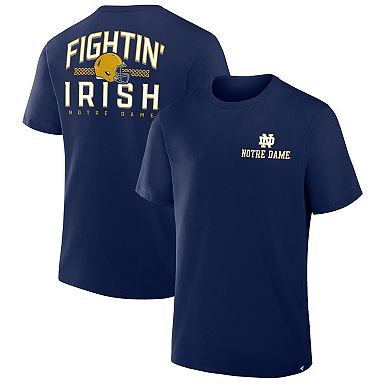 Men's Fanatics Navy Notre Dame Fighting Irish Quad Legacy T-Shirt