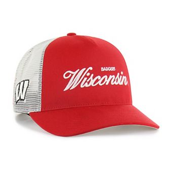 Unisex '47 Red Wisconsin Badgers Contemporary Basics Foundation Trucker Hitch Adjustable Hat