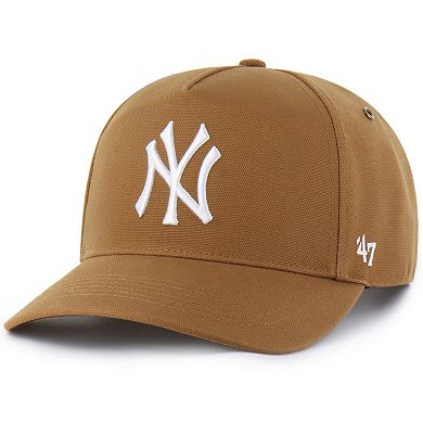 Men's Carhartt x '47 Brown New York Yankees Hitch Adjustable Hat