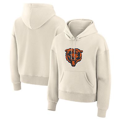 Women's Fanatics Cream Chicago Bears Dove Legacy Pullover Hoodie