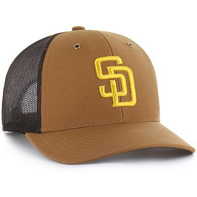 Men's Carhartt x '47 Brown San Diego Padres Trucker Adjustable Hat