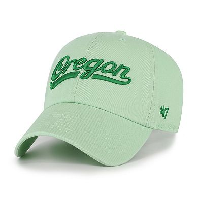 Men's '47 Light Green Oregon Ducks Clean Up Adjustable Hat