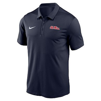 Men's Nike Navy Ole Miss Rebels Victory Solid Performance Polo