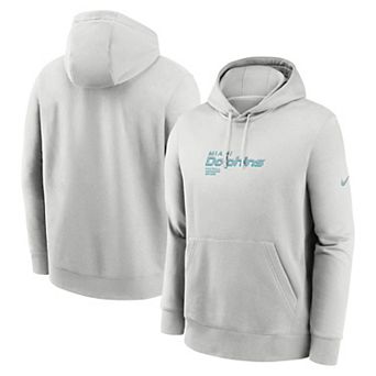 Men's Nike Gray Miami Dolphins Edge Pack French Terry Club Pullover Hoodie