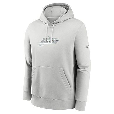 Men's Nike Gray New York Jets Edge Pack French Terry Club Pullover Hoodie