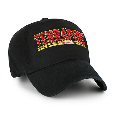 Men's '47 Black Maryland Terrapins Clean Up Adjustable Hat