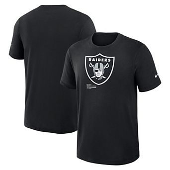 Men's Nike Black Las Vegas Raiders Left End Run Slub Performance T-Shirt